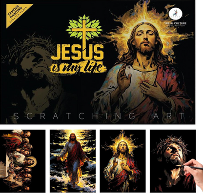 Póster rascable de Dios